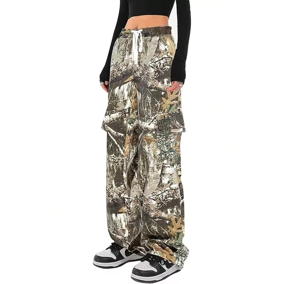 Camouflage Cargo Pants with Pockets