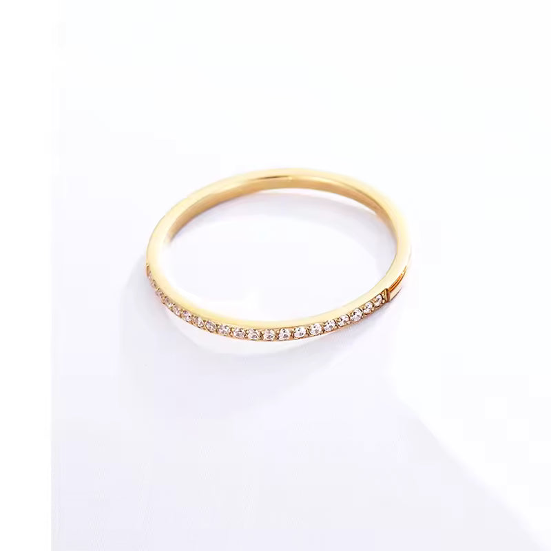 Minimalist Rose Gold Stone Ring