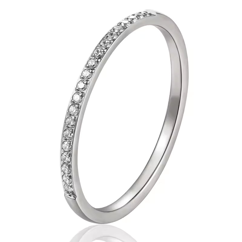 Minimalist Rose Gold Stone Ring