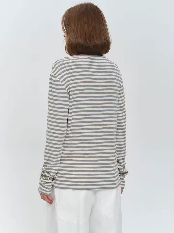 Women’s Striped Long Sleeve Top