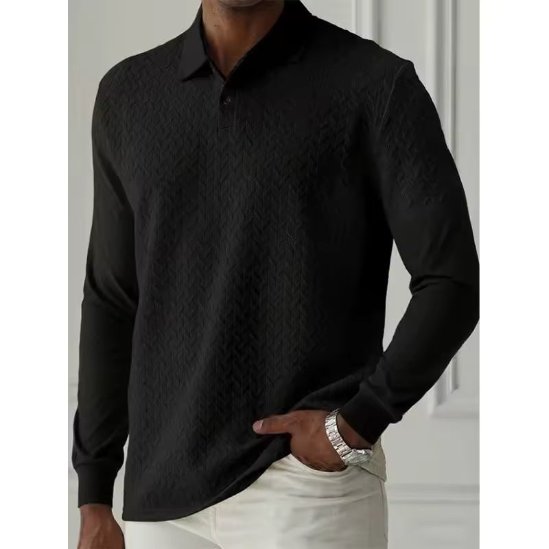 Minimalist Long Sleeve Polo Top
