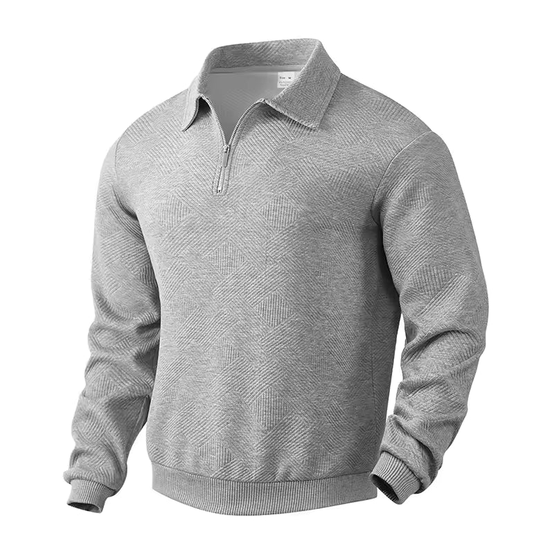Men’s Textured Half-Zip Sweater